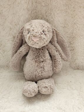 12" Jellycat London Bashful Bunny Soft Plush Stuffed Animal Medium EUC